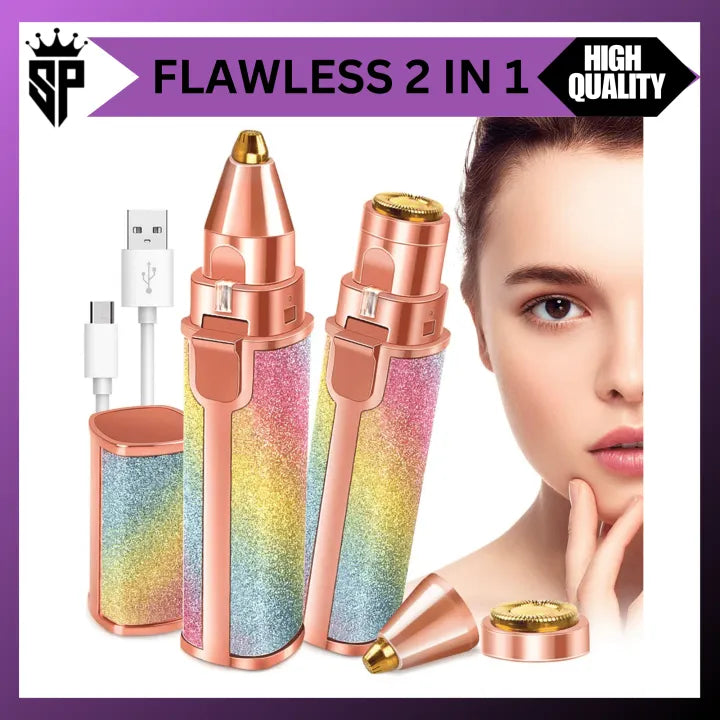 2 in 1 Rechargeable Hair Remover Trimmer for Women